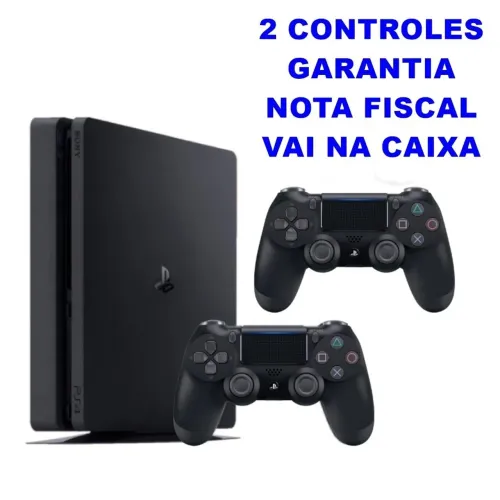 Ps4 slim + 2 Controles + Nota fiscal
