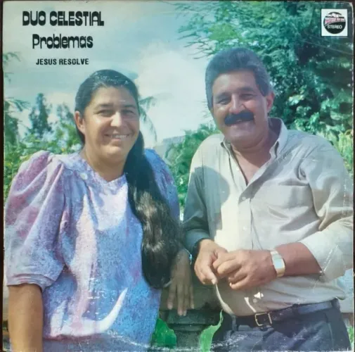 Lp Disco de Vinil Gospel Evangélico Duo Celestial - Problemas Jesus resolve - raro