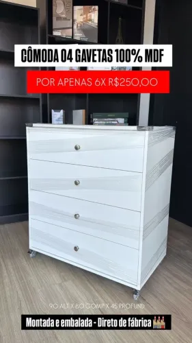 Cômoda Organizadora 100% mdf 