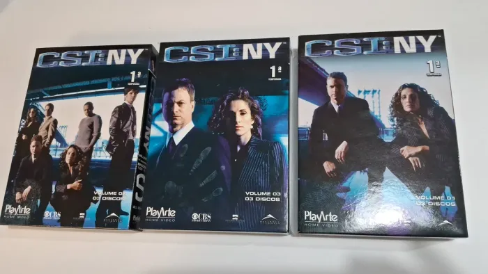 CSI NEW YORK PRIMEIRA TEMPORADA 3 BOXES DVD ORIGINAL 