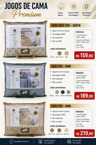 Roupa de Cama Premium