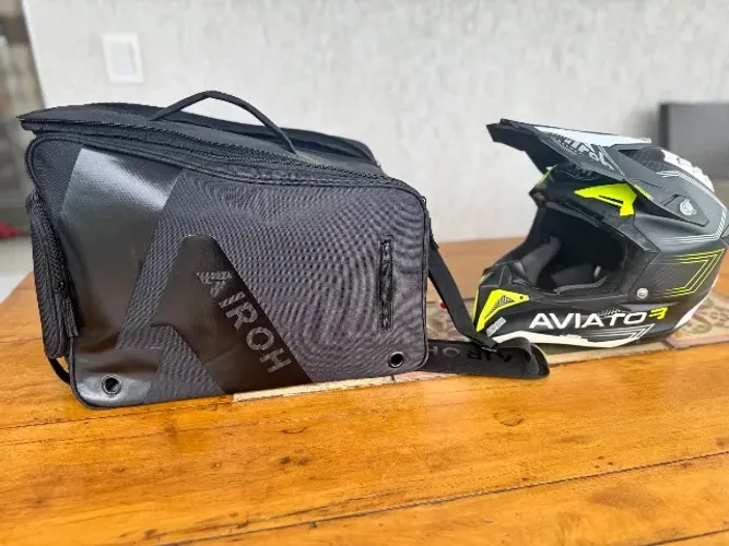 Capacete Airoh Aviator 3 Carbon 3k Tam M Zero!