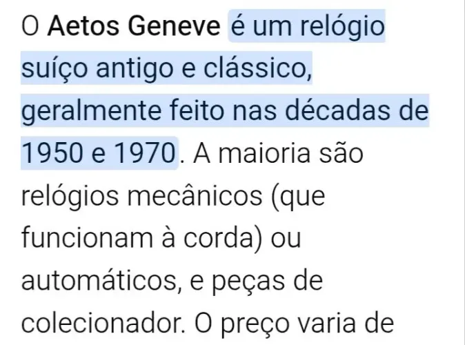 Relógio suíço