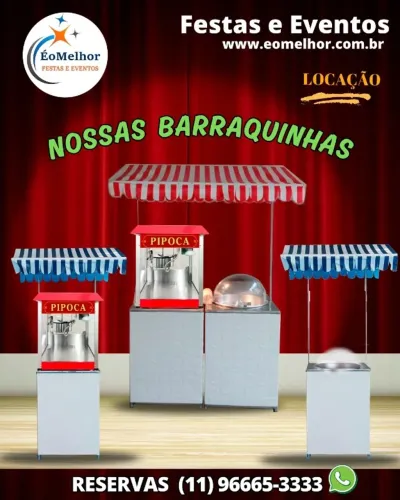 Pipoca de Cinema - Locação de Carrinho e Barraquinhas