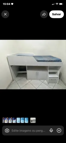 Cama solteiro cimol usada
