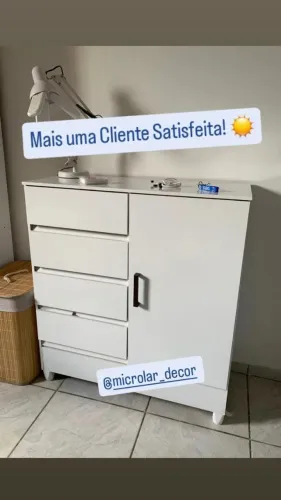Cômoda Sapateira 4 Gavetas Nova na Caixa CT - Monta na Hora