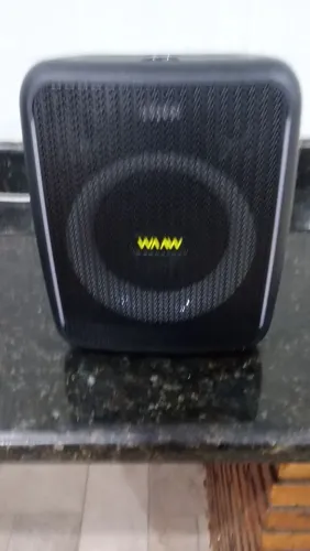Kit Caixa De Som Karaokê Com 2 Microfones Waaw Sem Fio Alok
