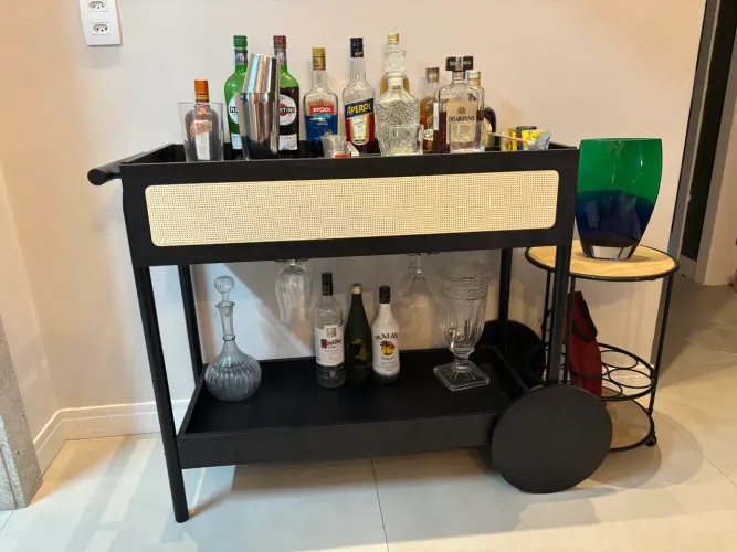 Bar carrinho + adega