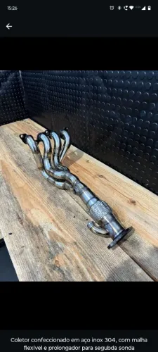 New Fiesta - coletor 4x2x1 + ponteira Luzian 6pol 