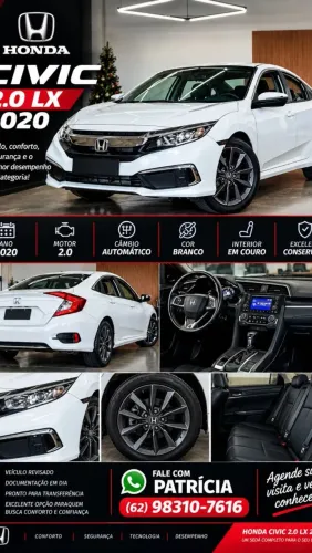 Honda Civic Sedan LX 2.0 Flex 16V Aut. 4P 2020