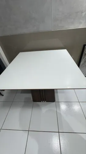 Mesa MDF tampo de vidro 