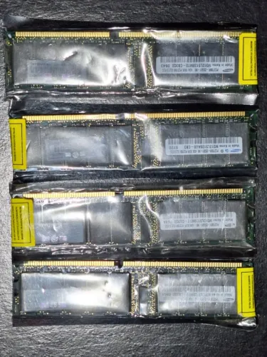 Kit 16GB (4x 4GB) Memória RAM Servidor Samsung DDR PC2700 ECC (HP P/N 413153-861) - Novas