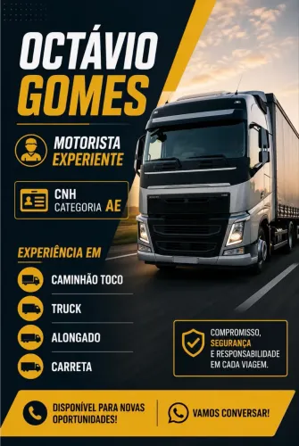 Motorista disponível 