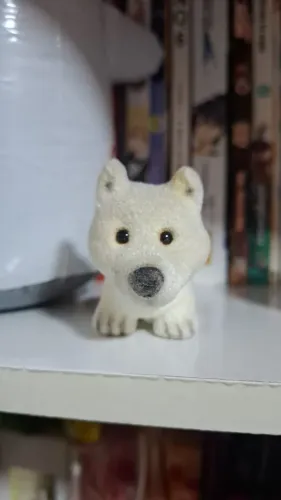 Miniatura Flocada Cachorro