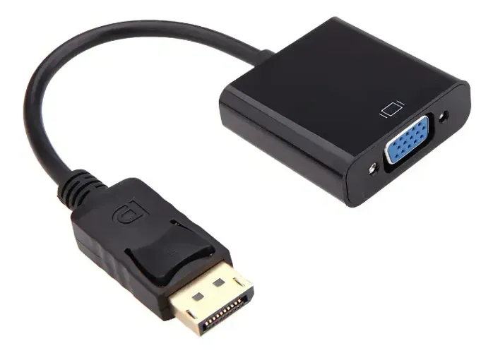 4 un Cabo Adaptador Displayport P/ Vga Conversor Vídeo Analógico