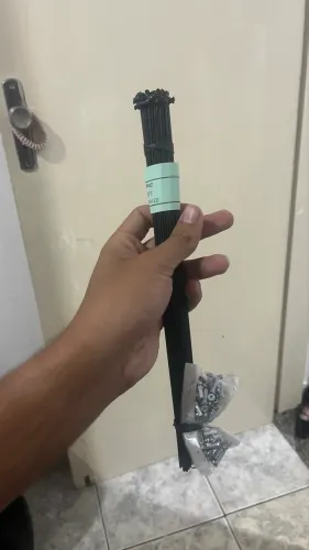 Raios com niples zincados preto (aro 29 - 72 raios)