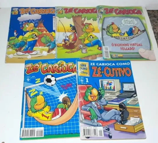 Zé Carioca - 5 Gibis - Abril/Disney - 1998