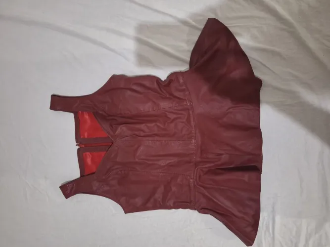 Blusa couro legítimo 
