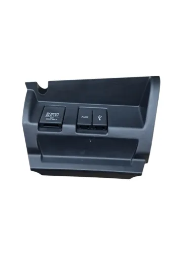 Acabamento Moldura Tomada 12v Usb Honda Fit Wrv 2015 A 2021 Preto
