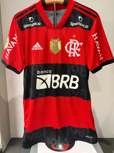 Camisa Flamengo 2021 Bruno Henrique #27 Preparada para Jogo Adidas