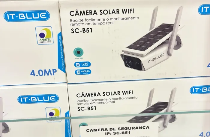 Câmera câmera solar Wi-Fi 