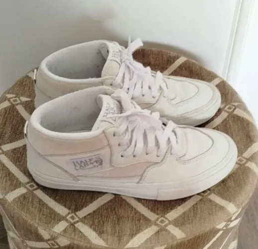 Tênis Vans skate couro branco - n.37