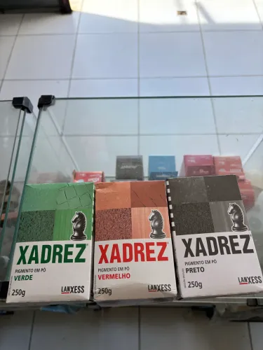 Xadrez em pó verde, vermelho e preto 250g
