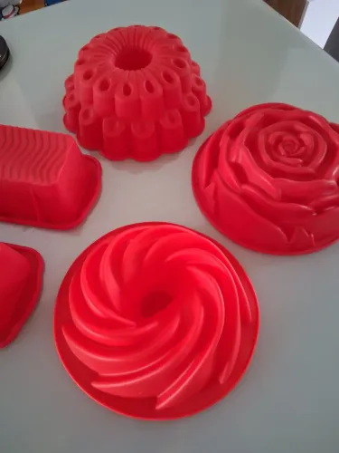 Lindas formas de silicone vai ao forno 