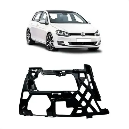Suporte Farol Milha Neblina Direito Golf Tsi Mk7 Original Preto USADO