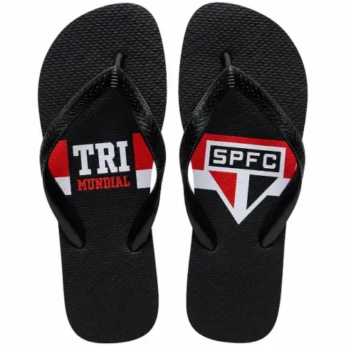 Chinelo Masculino São Paulo Tri Campeão Mundial Valor TAMANHO 35 A 44