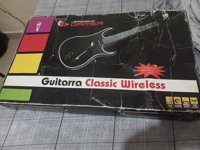 GUITARRA CLASSIC WIRELESS LEADERSHIP GAMER PLAYSTATION 2 PS2 ACEITO OFERTAS