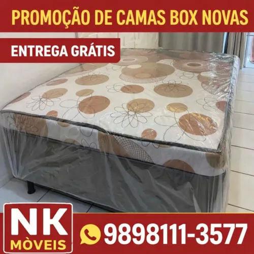 Camas Box de casal molas ensacadas novas, ENTREGO HOJE!