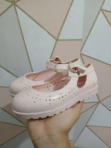 Sandália mini melissa rosa