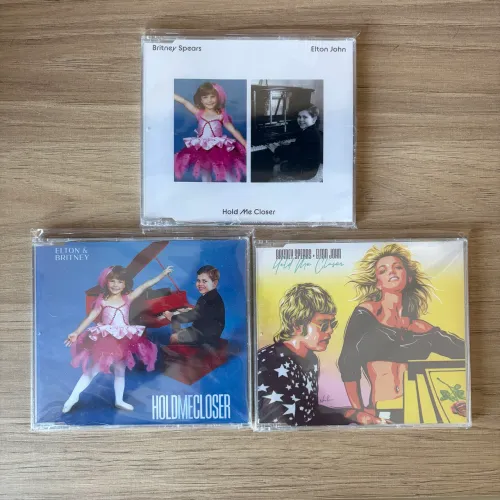 Lote CD Single Britney Spears & Elton John - Hold Me Closer (Lacrados)