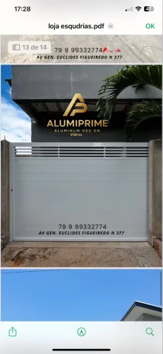 Vendo portões de alumínio e vidros