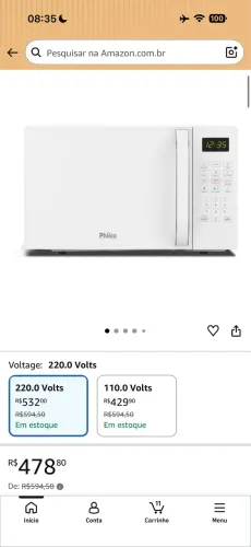Vendo Microondas Philco 20L