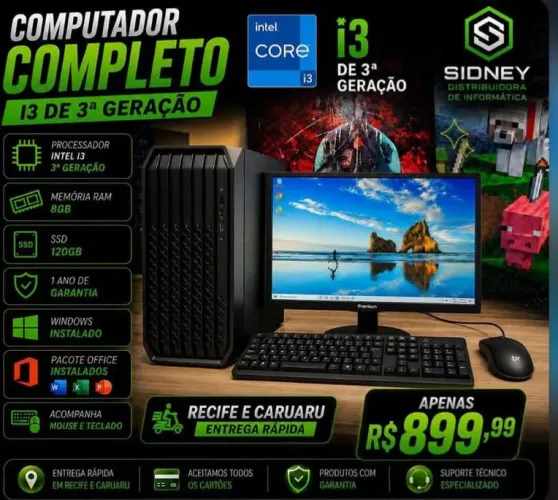Computador novo Intel core