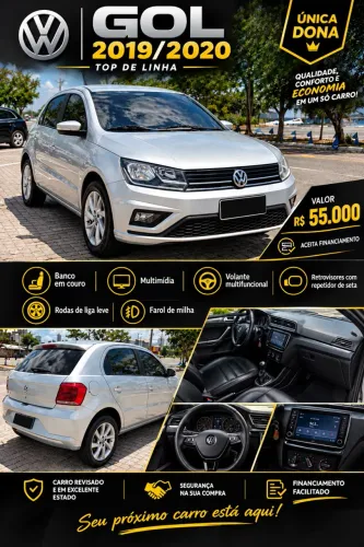 Volkswagen Gol Geração VII 1.0 12V Flex Mec. 4P 2020