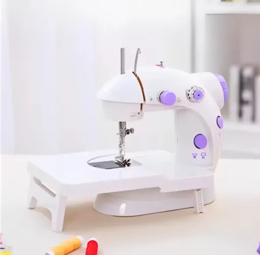 Kit mini máquina de costura + mesa extensora