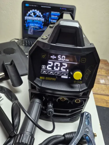 Máquina de Solda MIG Multiprocessos 200A Completa - MIG/MAG, bivolt automática
