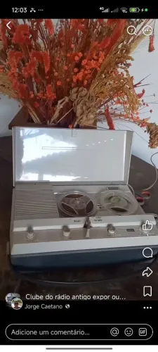 Gravador e toca fita de rolo