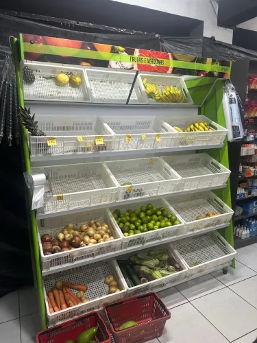 Fruteira 12 caixas com iluminação 
