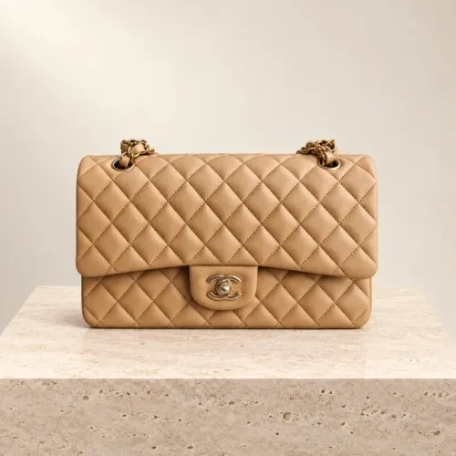 Bolsa em couro legítimo Chanel