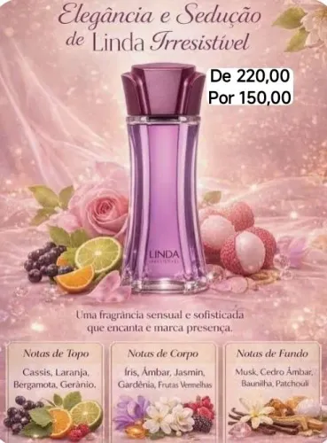 De 220 por 150 perfume linda irresistível