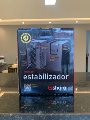 Estabilizador TS Shara 300VA Powerest 4 Tomadas Bivolt