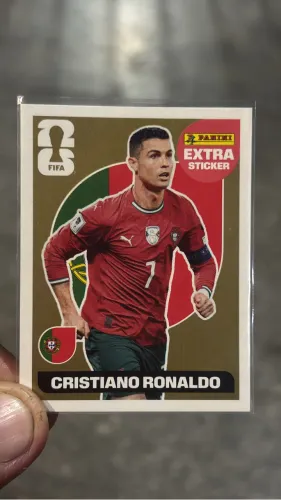 CR7 ouro extra stickers copa 2026