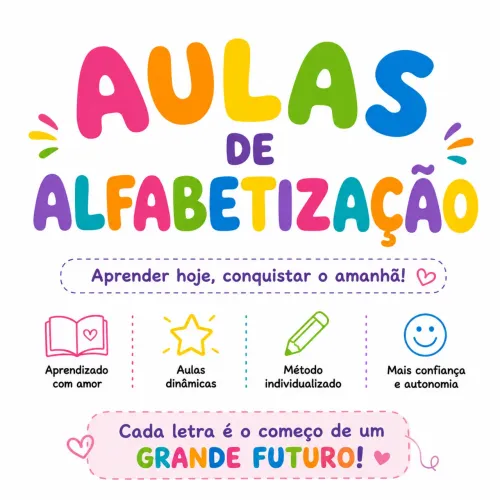 Aulas particulares de alfabetização