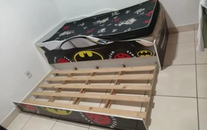 Cama Cama Infantil Batman - Modelo Retrátil