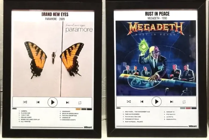Quadros Personalizados - Álbuns de Rock e Metal