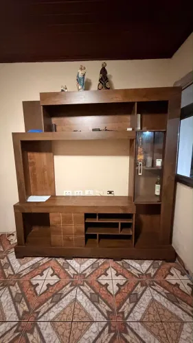 Rack/Home Theater para TV com Nichos e Porta de Vidro